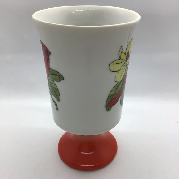 Vintage Japan Fred Roberts Irish coffee mug bird red cardinal tea cup - Picture 2 of 6